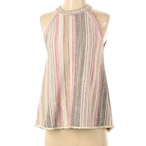 W5 Size S Sleeveless Blouse with colorful stripes
